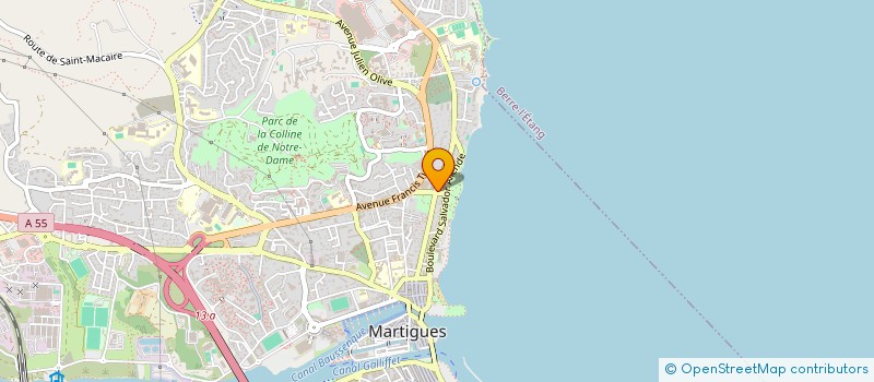 localisation de l'entreprise MONSIEUR GUILLAUME COUTRET à MARTIGUES