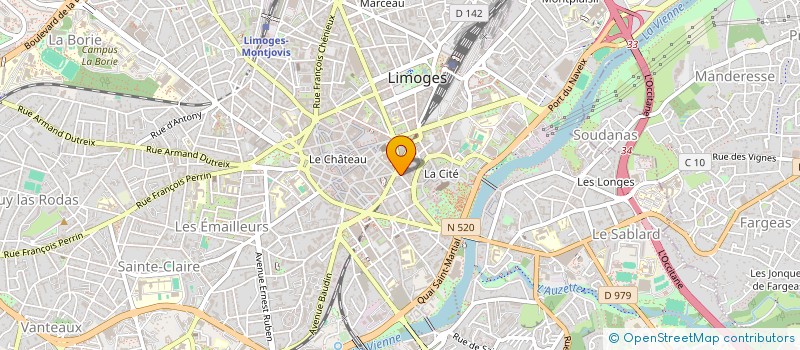 localisation de l'entreprise MONSIEUR GUILLAUME COUVIDAT  LIMOGES