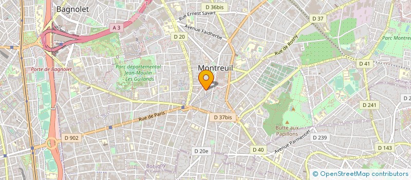 localisation de l'entreprise MONSIEUR GUILLAUME COYERE à MONTREUIL