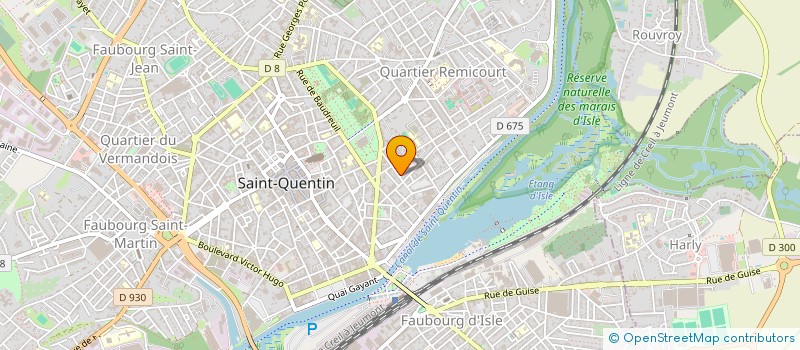 localisation de l'entreprise MONSIEUR GUILLAUME CREPIN à SAINT-QUENTIN