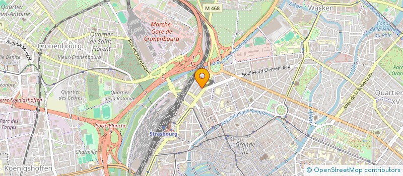 localisation de l'entreprise MONSIEUR GUILLAUME CRIBEILLET à STRASBOURG