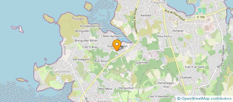 localisation de l'entreprise MONSIEUR GUILLAUME CRNKOVIC  TREGASTEL