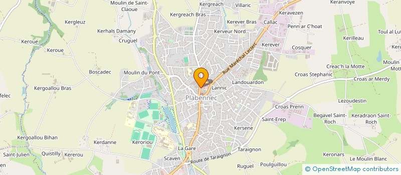 localisation de l'entreprise MONSIEUR GUILLAUME CROGUENNEC  PLABENNEC