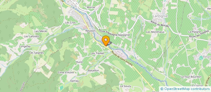 localisation de l'entreprise MONSIEUR GUILLAUME CROZET  QUINCIE EN BEAUJOLAIS