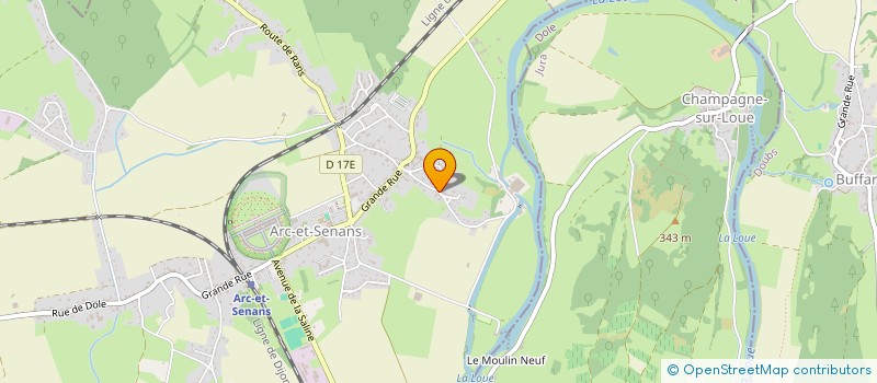 localisation de l'entreprise MONSIEUR GUILLAUME CUSSEY  ARC-ET-SENANS