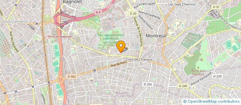 localisation de l'entreprise MONSIEUR GUILLAUME CZERW à MONTREUIL