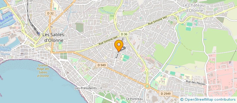 localisation de l'entreprise MONSIEUR GUILLAUME DAHAN à LES SABLES D'OLONNE