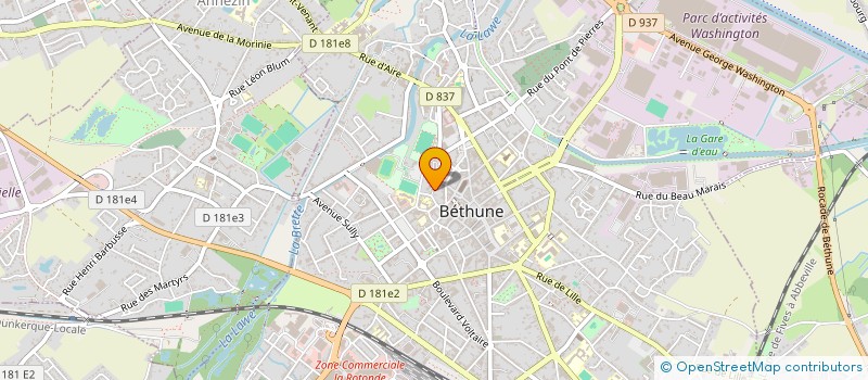 localisation de l'entreprise MONSIEUR GUILLAUME DAIX à BETHUNE