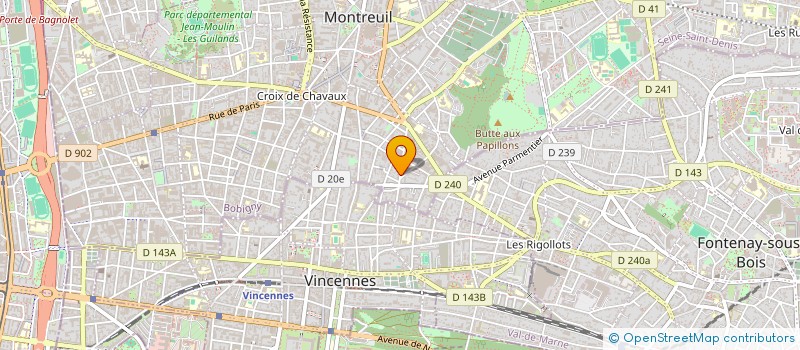 localisation de l'entreprise MONSIEUR GUILLAUME DANJON  MONTREUIL