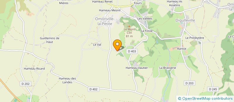 localisation de l'entreprise MONSIEUR GUILLAUME DANJOU  LA HAGUE