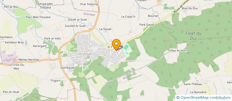 localisation de l'entreprise MONSIEUR GUILLAUME DANTIC  LOCRONAN