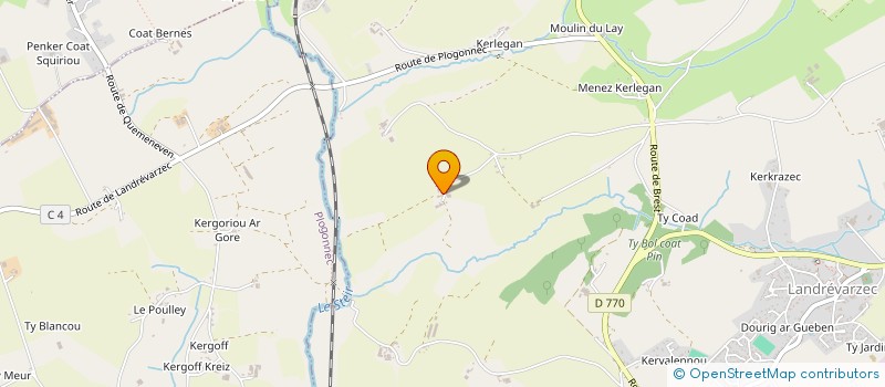 localisation de l'entreprise MONSIEUR GUILLAUME DARCILLON  LANDREVARZEC