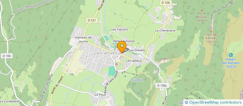 localisation de l'entreprise MONSIEUR GUILLAUME DARGAUD  LANS-EN-VERCORS