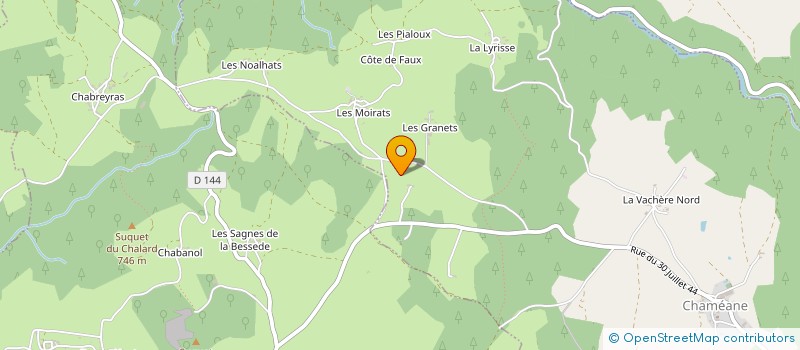 localisation de l'entreprise MONSIEUR GUILLAUME DARGNAT à LE VERNET-CHAMEANE