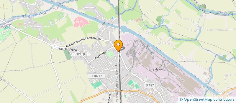 localisation de l'entreprise MONSIEUR GUILLAUME DARRAS  ISBERGUES