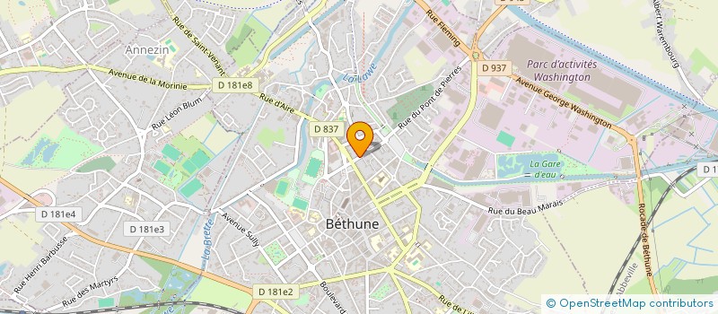 localisation de l'entreprise MONSIEUR GUILLAUME DAUMERIES à BETHUNE