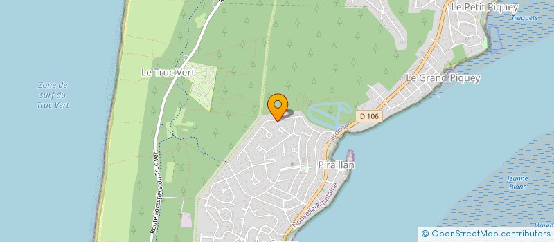 localisation de l'entreprise MONSIEUR GUILLAUME DAUSSANGE  LEGE-CAP-FERRET