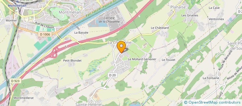 localisation de l'entreprise MONSIEUR GUILLAUME DAUTIER  LA CHAVANNE