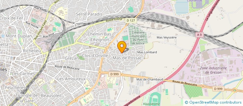 localisation de l'entreprise MONSIEUR GUILLAUME DAVID  NIMES