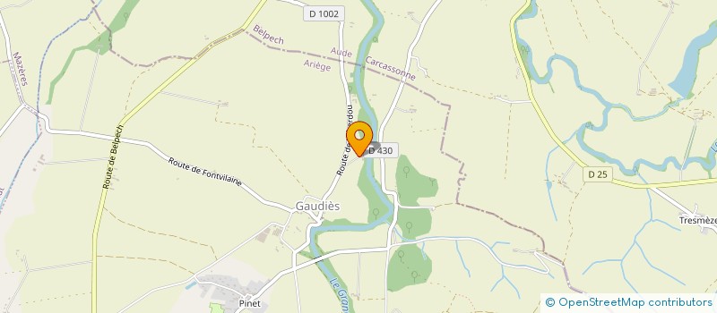 localisation de l'entreprise MONSIEUR GUILLAUME DE GRENIER  GAUDIES