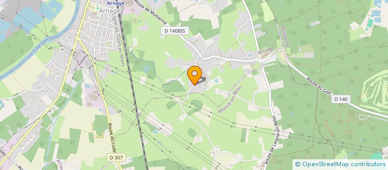 localisation de l'entreprise MONSIEUR GUILLAUME DE GRIMAUDET DE ROCHEBOUET  ARNAGE