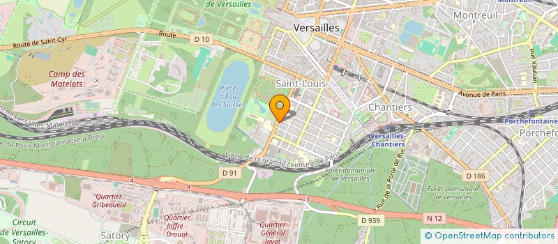 localisation de l'entreprise MONSIEUR GUILLAUME DE LA BROISE à VERSAILLES