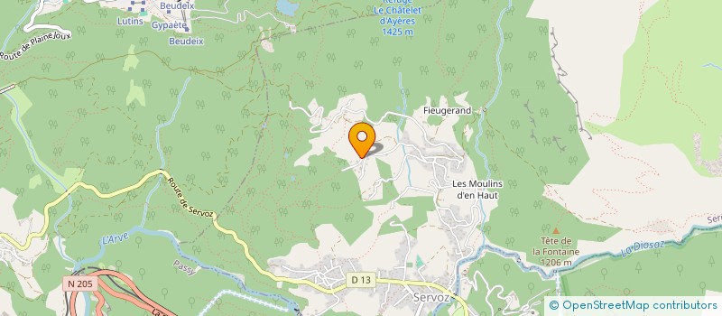 localisation de l'entreprise MONSIEUR GUILLAUME DE PAOLI  SERVOZ