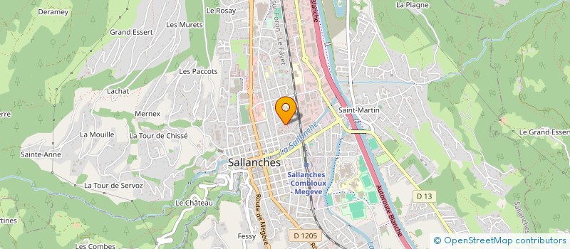 localisation de l'entreprise MONSIEUR GUILLAUME DE PONTAUD  SALLANCHES