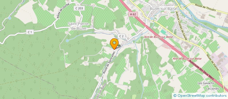 localisation de l'entreprise MONSIEUR GUILLAUME DE TRETAIGNE  SAINT-PIERRE-DE-BUZET