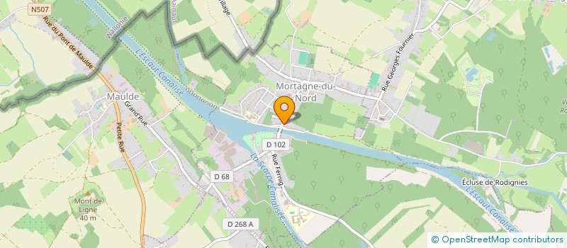 localisation de l'entreprise MONSIEUR GUILLAUME DEBUIGNE  MORTAGNE-DU-NORD