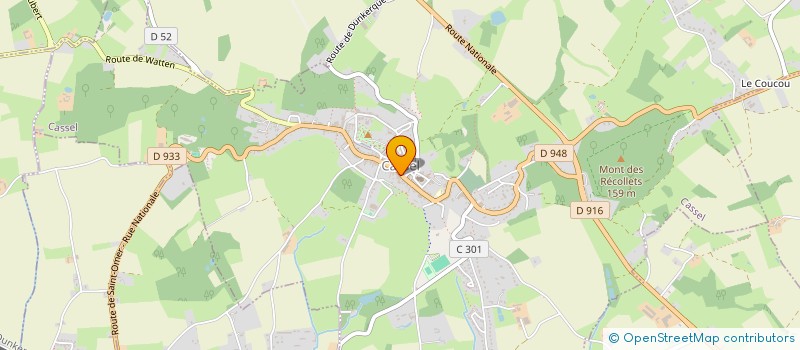 localisation de l'entreprise MONSIEUR GUILLAUME DECLERCK  CASSEL