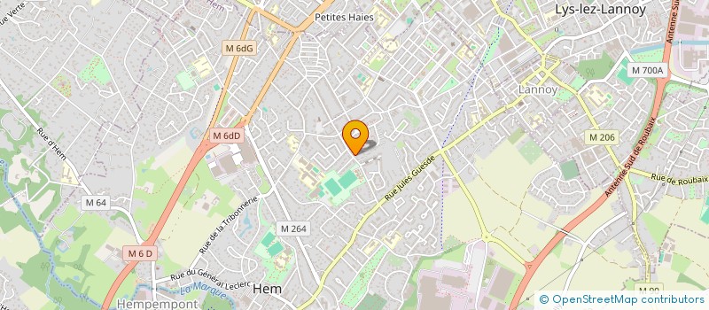 localisation de l'entreprise MONSIEUR GUILLAUME DECODIN  HEM