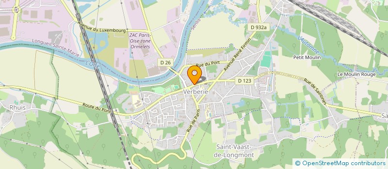 localisation de l'entreprise MONSIEUR GUILLAUME DECONINCK  VERBERIE