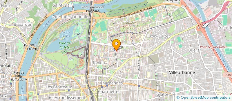 localisation de l'entreprise MONSIEUR GUILLAUME DELATTRE  VILLEURBANNE