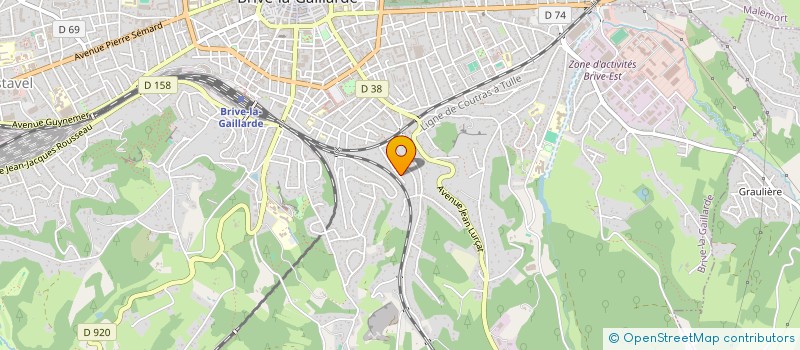 localisation de l'entreprise MONSIEUR GUILLAUME DELATTRE  BRIVE-LA-GAILLARDE