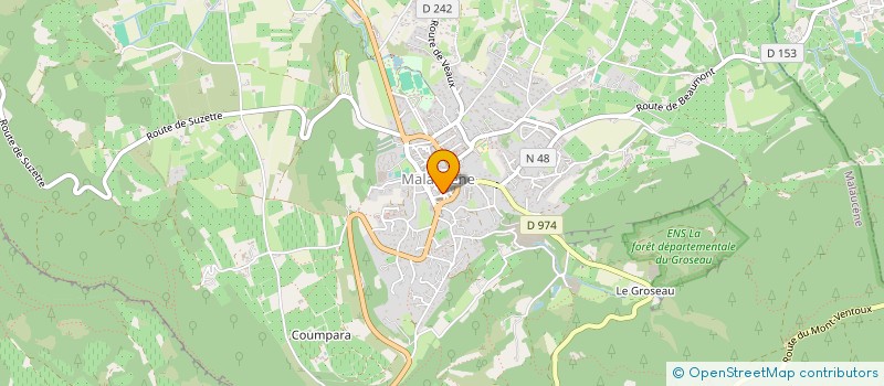 localisation de l'entreprise MONSIEUR GUILLAUME DELAUNE  MALAUCENE