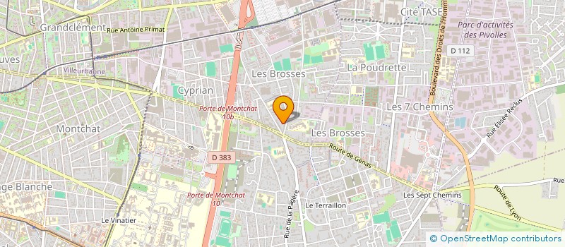 localisation de l'entreprise MONSIEUR GUILLAUME DELLAMONICA-RULLIER  VILLEURBANNE