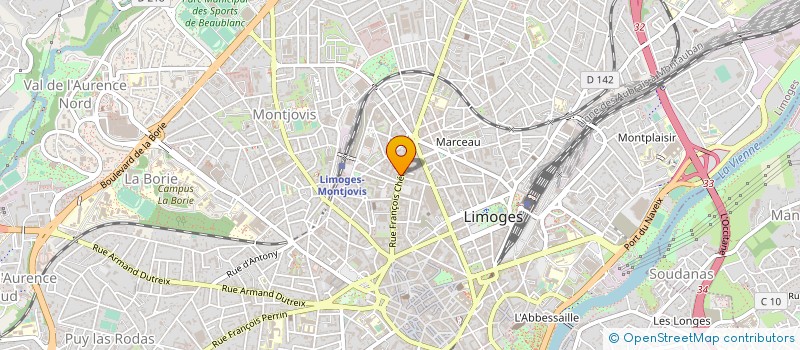 localisation de l'entreprise MONSIEUR GUILLAUME DEMEURE  LIMOGES