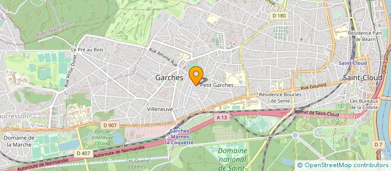 localisation de l'entreprise MONSIEUR GUILLAUME DENEAU à GARCHES
