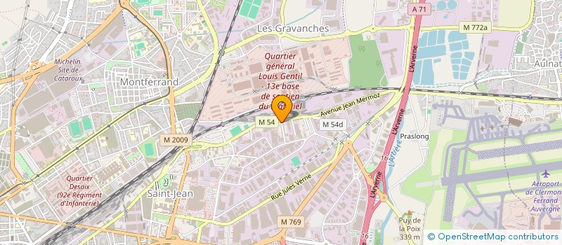 localisation de l'entreprise MONSIEUR GUILLAUME DERVAUX  CLERMONT-FERRAND