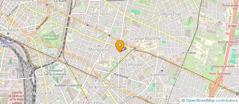 localisation de l'entreprise MONSIEUR GUILLAUME DESCHAMPS  LYON