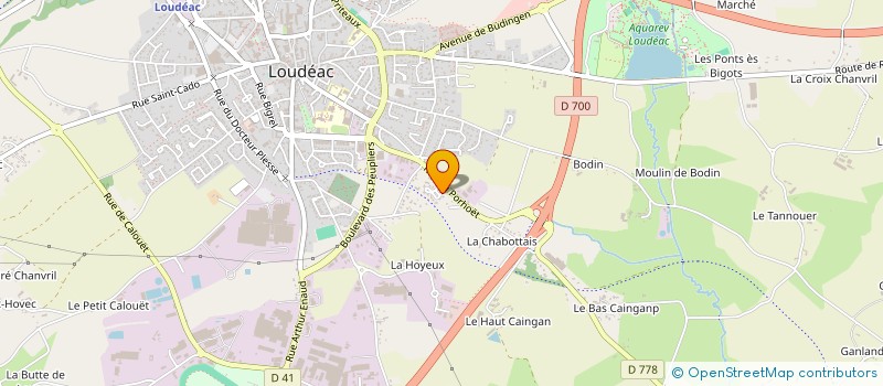 localisation de l'entreprise MONSIEUR GUILLAUME DESCLOITRE à LOUDEAC