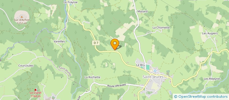 localisation de l'entreprise MONSIEUR GUILLAUME DESCOURS  SAINT-JEURES