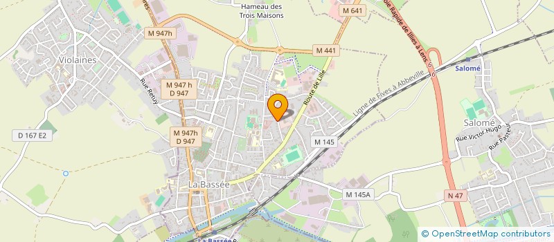 localisation de l'entreprise MONSIEUR GUILLAUME DESETTE  LA BASSEE