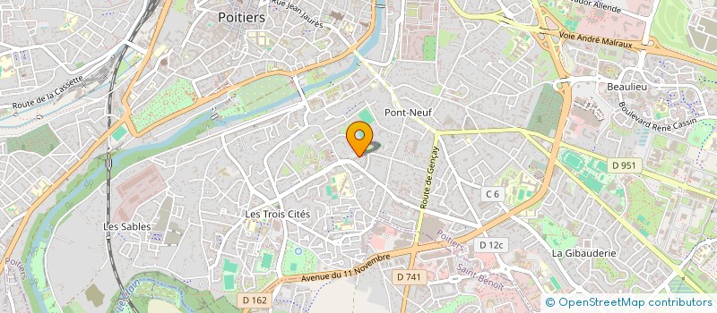 localisation de l'entreprise MONSIEUR GUILLAUME DESPLEBIN  POITIERS