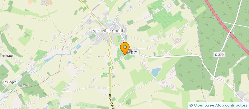 localisation de l'entreprise MONSIEUR GUILLAUME DESPRES  VERNEIL LE CHETIF