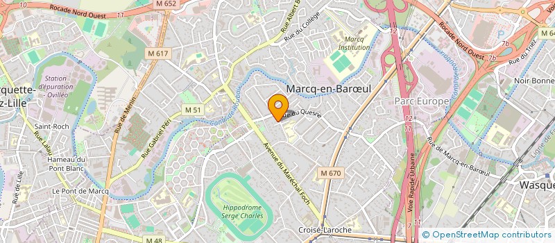localisation de l'entreprise MONSIEUR GUILLAUME DESROUSSEAUX à MARCQ-EN-BARŒUL