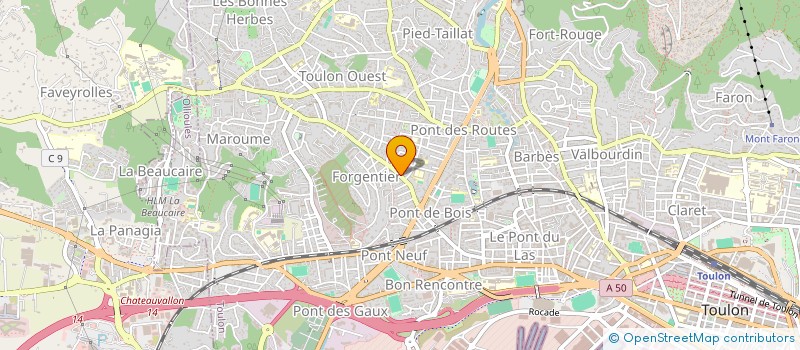 localisation de l'entreprise MONSIEUR GUILLAUME DEVILLE à TOULON