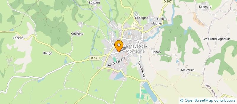 localisation de l'entreprise MONSIEUR GUILLAUME DEWYN  CHATEL-MONTAGNE