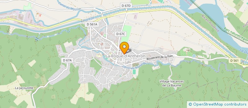 localisation de l'entreprise MONSIEUR GUILLAUME DHENIN  LA ROQUE-D'ANTHERON